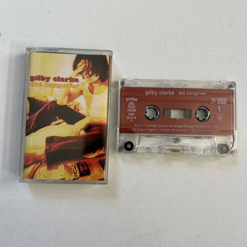 Gilby Clarke The Hangover Cassette Tape 1997 Paradigm Records Tested 0019-4